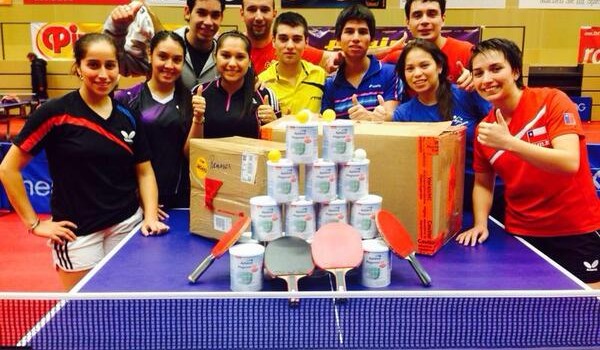 Table tennis donation. Photo: DAR Chile