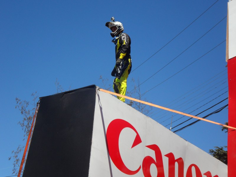 A rider prepares. Photo: Daniel Boyle