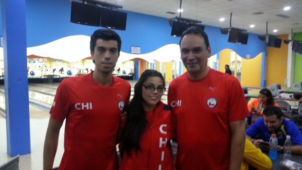 Chile's bowling team. Photo: Daniel Boyle