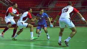 Chile prepare for the Odesur handball tournamnent.