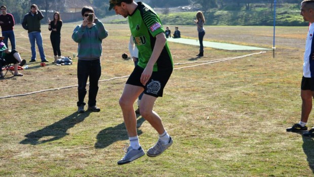 Daniel Boyle performing footbag in Chile. Photo: David Delaporte