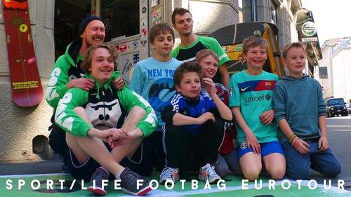 Sport/Life European Footbag Tour. Photo: Michelle Boychuk