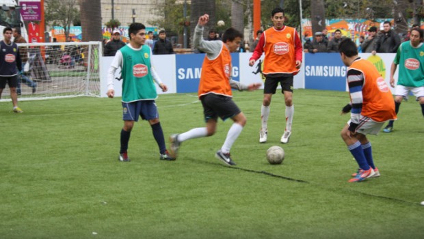 The Homeless World Cup will take place in Plaza de Armas. Photo: Daniel Boyle