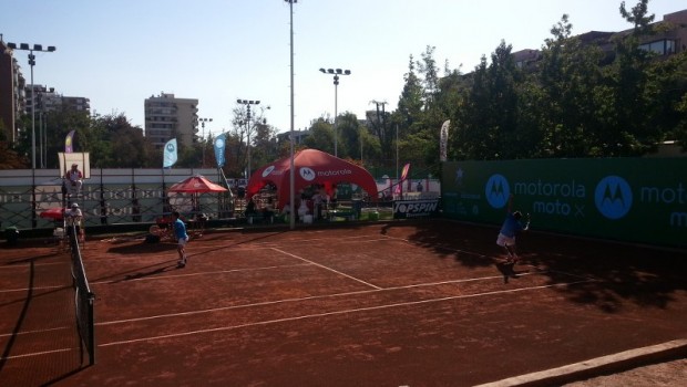 Chilean tennis doubles. Photo: Daniel Boyle