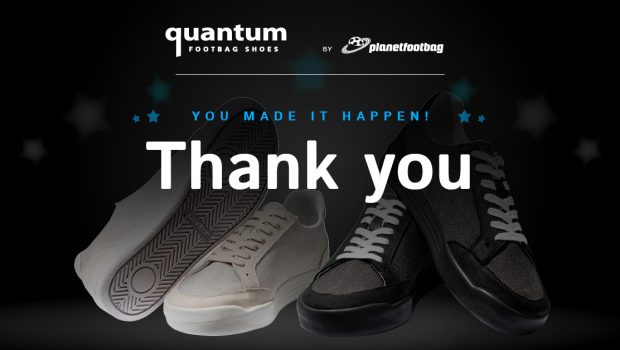 Quantum footbag shoes